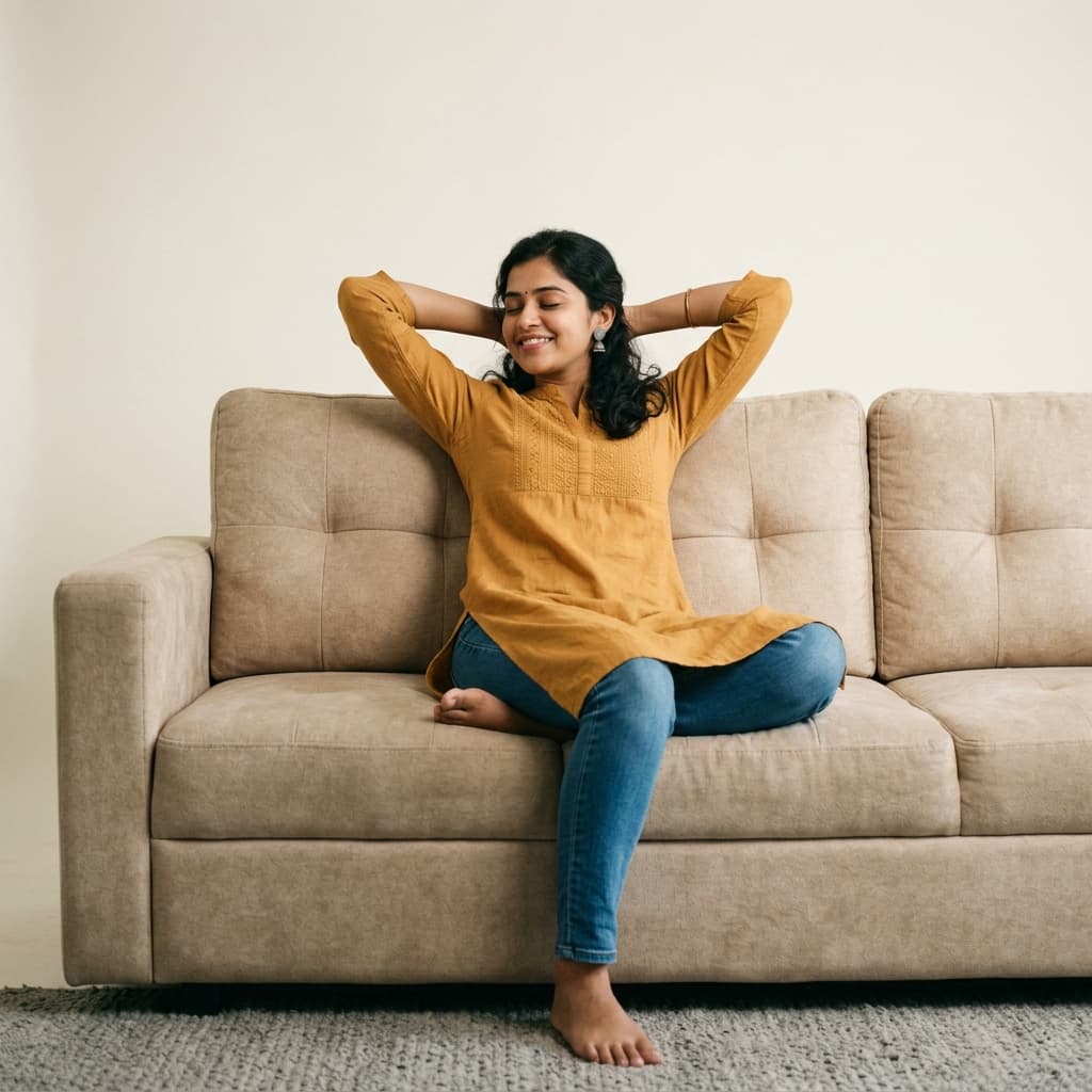 Relaxing woman